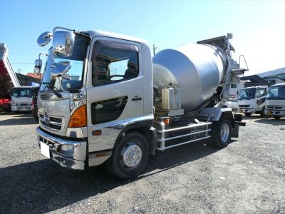 車検付8年7月 ﾄﾞﾗﾑ6.3㎥混合3.2㎥ 走行28万㎞ 電動ﾎｯﾊﾟｰ